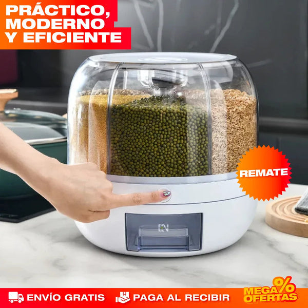 Dispensador Organizador Granos Giratorio